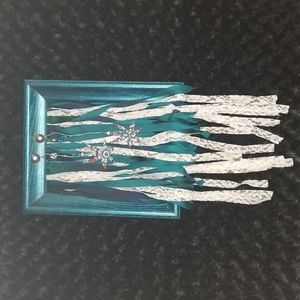 Hand Crafted Upcycled Frame with Hand Drawn Cannabis Leaves